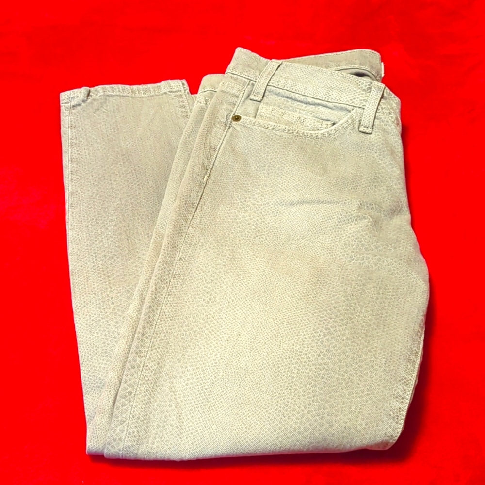 CURRENT ELLIOTT SNAKE SKIN LOOK, LIGHT GRAY,  DENIM JEANS, SIZE 29-0 bott